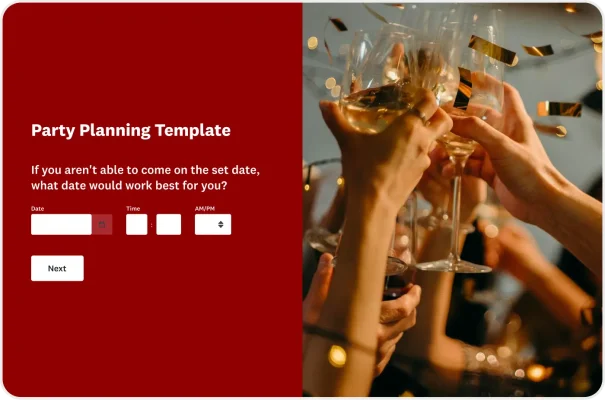 Party Planning Survey Template
