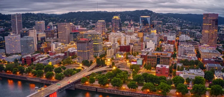 Photo du centre-ville de Portland