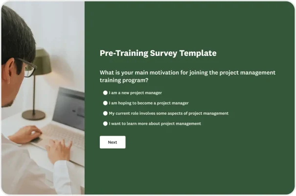 Pre-Training Survey Template