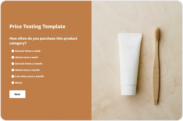 Price Testing Survey Template