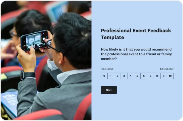 Professional Event Feedback Survey Template