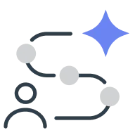 Person and line icon