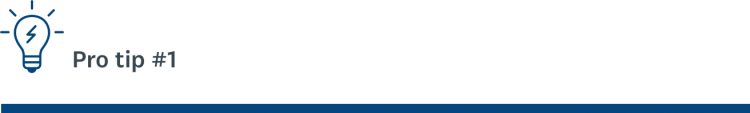 Pro tip