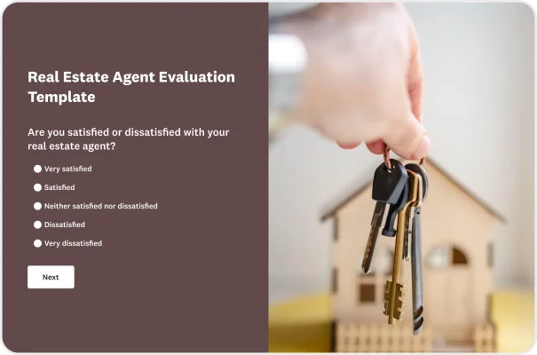 Real Estate Agent Evaluation Survey Template