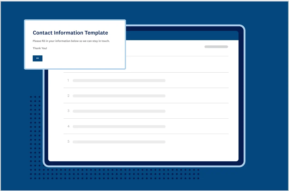Screenshot of SurveyMonkey event registration RSVP template