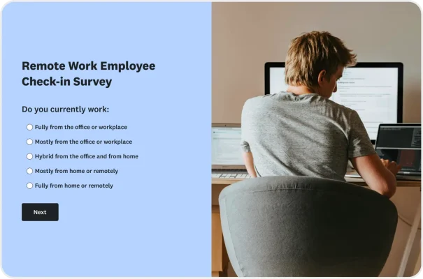 Remote Work Check-In Survey Template