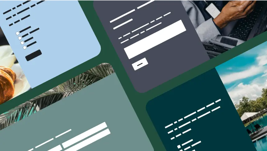 A screenshot of various survey templates