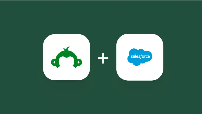 The SurveyMonkey and Salesforce logos next to a plus sign
