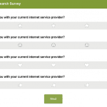 Screenshot of response options without words