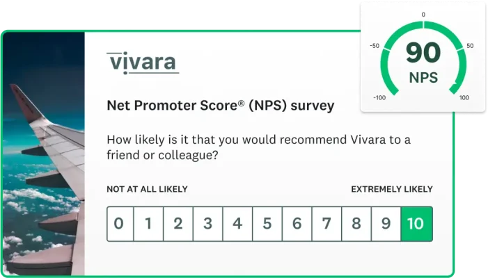 Screenshot of SurveyMonkey Net Promoter Score survey template