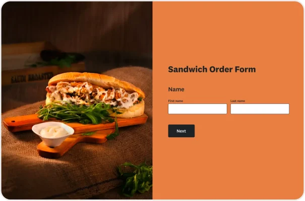 Sandwich Order Form Template