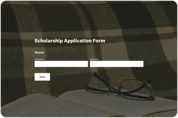 Scholarship Application Form Template