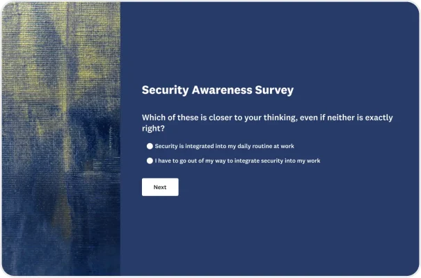 Security Awareness Survey Template