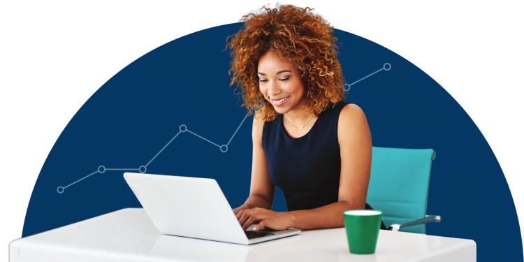 Woman conducting market research