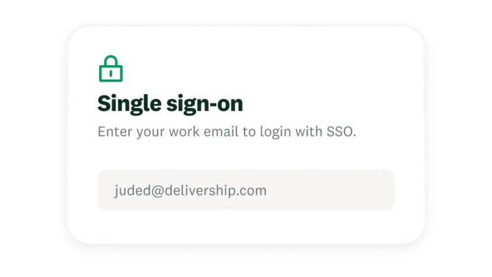 Single sign on popup