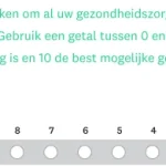 Voorbeeld van enquêtevraag over ziektekostenverzekeringen