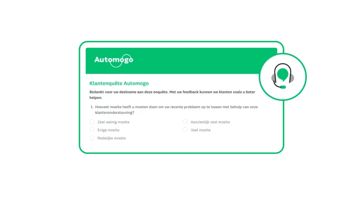 voorbeeldenquête voor klantenservicefeedback