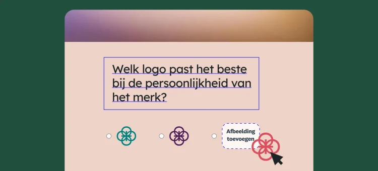 Een enquête met afbeeldingen maken