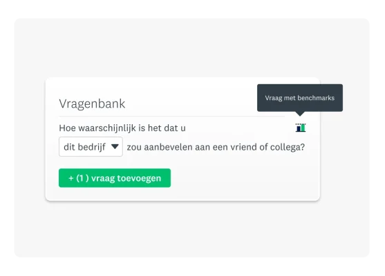 Productscreenshot van de vragenbank.