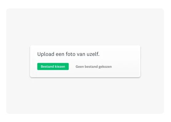 Voorbeeld van een bestandsuploadvraag in enquête-indeling