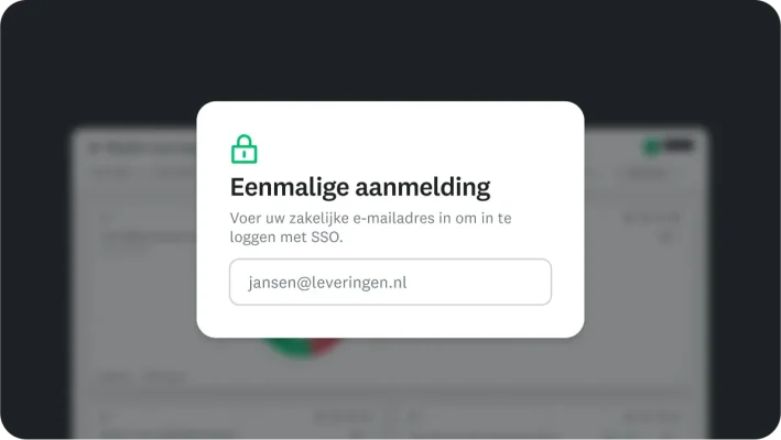 Pop-up eenmalige aanmelding