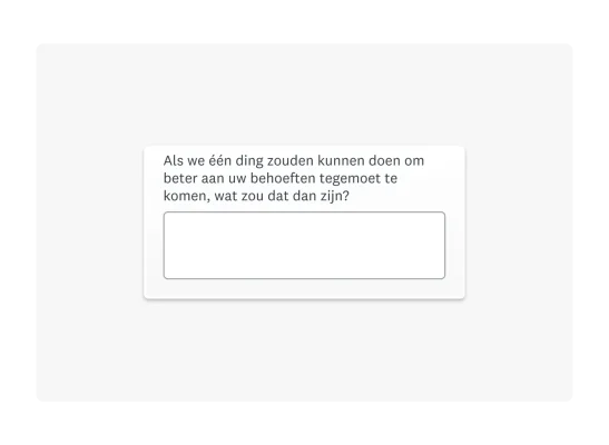open-ended survey question