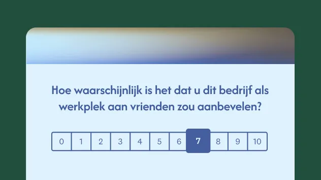 Sjabloon voor eNPS-enquête