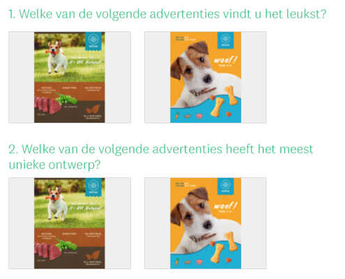 Afbeeldingskeuzen voor het testen van advertenties