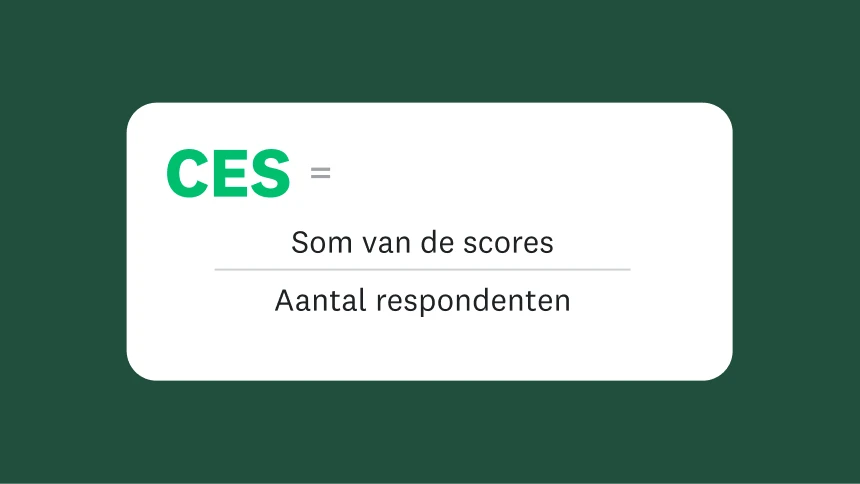 CES = som van scores gedeeld door het aantal respondenten