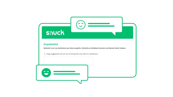 Enquête over producttevredenheid voor marktonderzoek