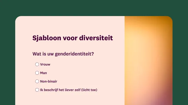 Enquêtesjabloon voor diversiteit