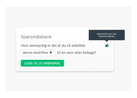 Produktskjermbilde av et spørsmålsbankspørsmål.