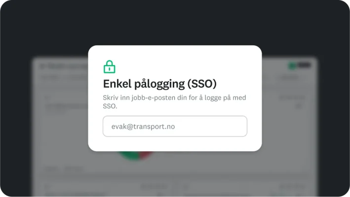 Popup for enkel pålogging