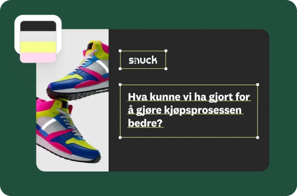 Spørreundersøkelse som er under utforming, med et spørsmål som spør hva vi kan gjøre for å gjøre kjøpsprosessen bedre