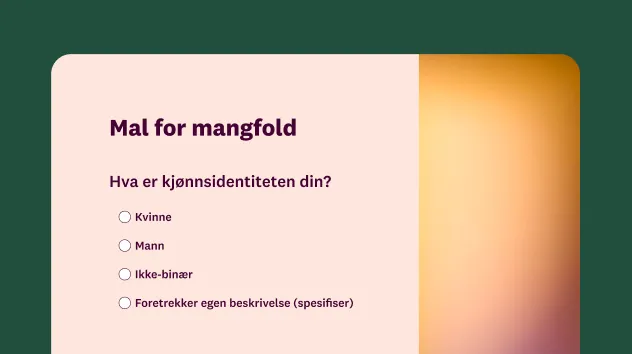 Mal for spørreundersøkelse om mangfold