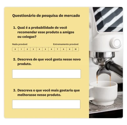 Exemplo de pesquisa de marketing