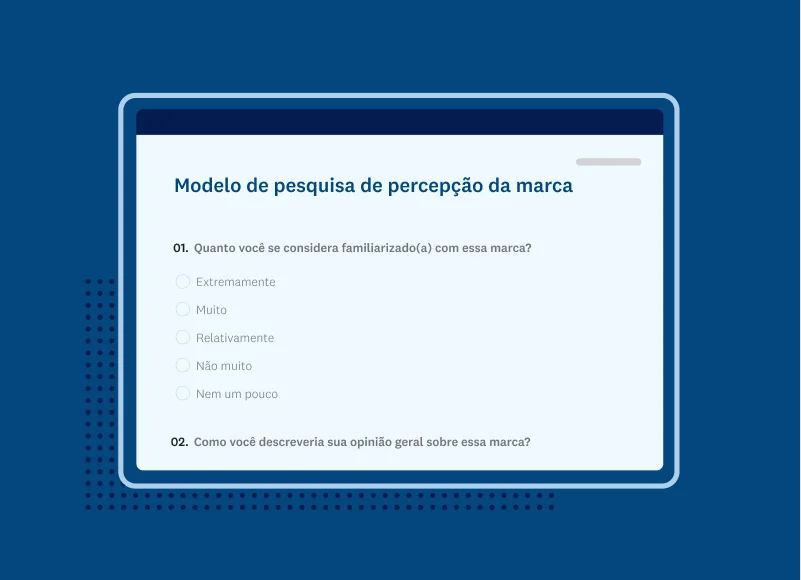 Imagem de modelo de pesquisa de percepção de marca da SurveyMonkey