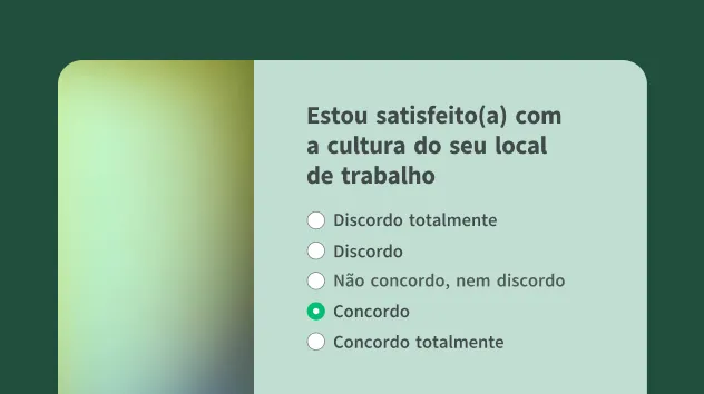 Modelo de questionário de pulso de cultura da empresa.