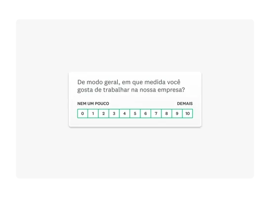 questionário de CSAT com resposta de escala Likert