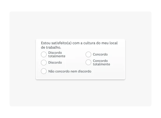 Pesquisa de satisfação de colaboradores