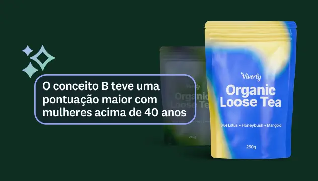 Selo de insights de teste de conceito de embalagem de produto