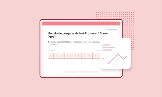 Imagem da tela do modelo de pesquisa de Net Promoter® Score da SurveyMonkey