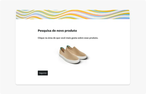 tela de pesquisa de desenvolvimento de produto