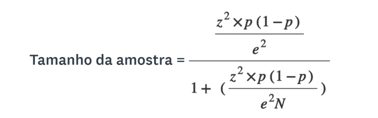 Sample size formula