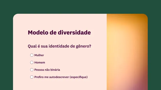 Modelo de questionário de diversidade