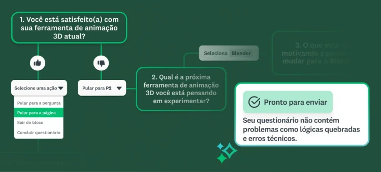 Cinco recursos de lógica para seus questionários subirem de nível