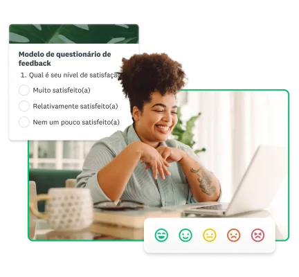 mulher trabalhando em um laptop