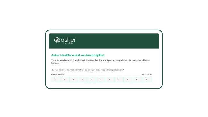 CSAT-enkät för att utvärdera hur nöjd kunden är med kundsupporten