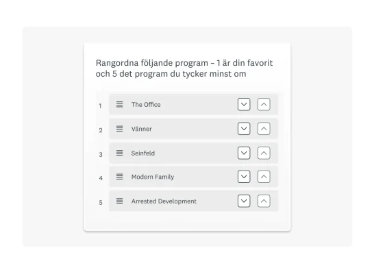 Exempel på rankningsfråga