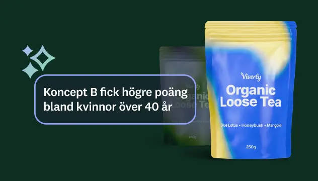Resultat från koncepttest av produktförpackning
